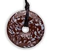 Teething Bling Pendant - Donut Shape (Brown Snowflake) by Smart Mom Jewelry