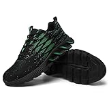 [ＰＡＦＨＬ] 安全靴 作業靴 メンズ レディース 鋼先芯 踏み抜き防止 通気性 (グリーン,23.0cm)