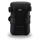 JJC レンズポーチ レンズケース (レンズサイズ≤ 80 x 155ｍｍ) 収容できる キャノン レンズ対応 EF 75-300mm f4.5-5.6 EF 24-105mm f4L EF 16-35mm F4L EF 100mm f2.8L Nikon AF-S 24-70mm f2.8 16-35mm f4G 70-300mm f4.5-6.3G レンズ収納 レンズ収納バッグ 一眼フレカメラ