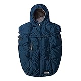 7am enfant（セブンエイエム アンファン）Pookie Poncho classic ベビーカー フットマフ ベビーキャリーカバー セブンエイエムアンファン (メタリックプルシアンブルー)