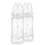NUK First Choice 300ml Bottle Silicone Teat - 2 Pack