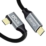DCHAV USBC USBC ケーブル 1m L字 PD 100W 20V 5A 超急速充電 4K 60Hz 映像出力 USB3.1 Gen2 10Gbps 高速データ転送 USB Type-C ケーブル ナイロン編み スマホ タブレット ラップトップ SwitchなどタイプC機種対応