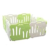 ベビーサークル Good Babyroom グッドベビールーム パステルカラー 8枚パネル (グリーン×ホワイト)