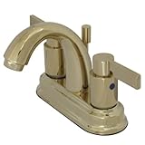 Kingston Brass KB8612NDL Two Handle 4 in. Centerset Lavatory Faucet with Brass Pop-up