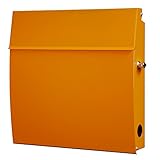 EUROデザイナーズポスト ユーロデザイナーズポスト MB5805ワイド 郵便受け MB5805WIDE-KL-ORANGE 105 オレンジ 奥行38×高さ38×幅8.5cm