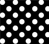 SheetWorld Fitted Pack N Play (Graco Square Playard) Sheet - Primary Polka Dots Black Woven - Made I