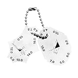 Baoblaze 溶接ゲージ　キーホルダー　小型　ゲージ　2個セット　溶接シームテスト　定規　高精度