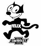 カッティングステッカー フィリックス×シボレー（カラーブラック） FELIX×CHEVROLET [並行輸入品]車 耐水 デカール