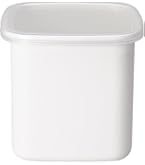 Amazon｜無印良品 蓋が選べる ホーロー保存容器 深型 中 MDP15A3S