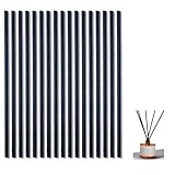 SZSL ディフューザー スティック リードデ ィフューザー リードアロマ スティック 50本 直径3mm 長さ20cm 替え用 大容量 繊維素材 長持ち 防カビ 寝室 リビングルーム バスルーム 用 ディフューザー スティック (ブラック)