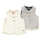 dolcina(ドルチーナ) リバーシブルベスト (80～140cm) キムラタンの子供服 (33276x33476-163) グレー 80