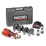 RIDGID 57363 モデルRP 241 コンパクトプレスツールキット 1/2インチ-1-1/4インチ プロプレスジョーとBluetooth付き