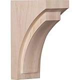 Ekena Millwork CORW02X03X06FERO 2 1/2"W x 3 4"D x 6"H Mini Felix Wood Corbel, Red Oak [並行輸入品]