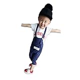 ノーブランド品　ベビー　子供服　女の子　男の子　Ｔシャツ　サロペット　子供用　キッズ (Ｌ, ネイビー)