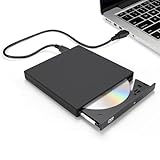 Doaemunp 外付けDVDドライブ 極静音 CD DVDドライブ 外付け、USB 2.0 CDバーナー+/-RW CD ROM 外付けDVDドライブ ラップトップデスクトップPC アップルMac Windows 11/10/8/7/XP Linux OS用ポータブルDVDプレーヤー