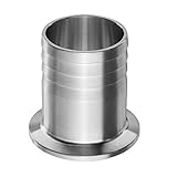 ILS - 1.5 Inch Tri Clamp to 1.5 Inch Hose Barb 304 Stainless Steel Sanitary Hose Adapter