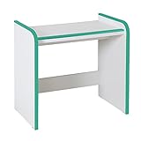 【地球家具】【キッズ収納】子供用 つくえ 安全設計 完成品 (グリーン, ハイタイプ) 安心やわらかEVA素材使用 キッズ用デスク 日本製