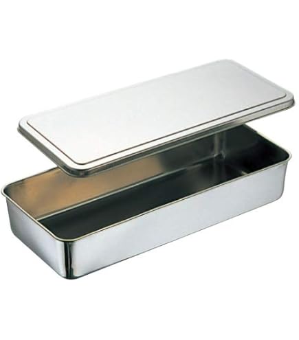 Amazon｜三宝産業 調味料入れ シルバー 長4個入 調味料入バット 中子無