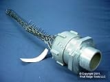 Leviton L7730 2-Inch, Straight, Male, Aluminum Body, Deluxe Cord Sealing Strain-Relief, 2.187, 2.312