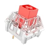 Zjmehty Kailh Box レッドスイッチ メカニカルキーボード用 3ピン 45gf リニア/工場潤滑/ダスト&防水スイッチ(カイルボックスレッド、72個)…