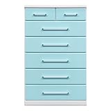 アルファタカバ ベビータンスシリーズ マリーダ 80cm幅6段 パステルブルー