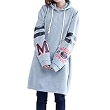 Abyss (アビス) アメカジ マタニティ　裏起毛　パーカー　ワンピース 長袖　レディース【 グレー-M 】