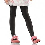 レッグアベニュー 子供用　無地ストッキング ブラック L