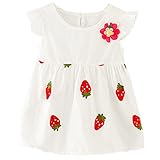 Ruideng 赤ちゃんの女の子のドレスコットンフライスリーブドレスプリンセスドレス小さな子供服スカート (73cm)