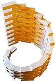 木製レンガ20 Piece Magnetic Buildingブロック、磁気建物セット、Stacking Blocks。キャンバスストレージバッグを含まと命令。