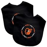 Baby Fanatic Team Color Bibs, Baltimore Orioles, 2-Count (Discontinued by Manufacturer) by Baby Fana