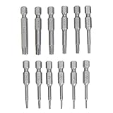 12ピース50ミリメートルインストールされてシールst5-t40合金鋼トルクス磁気plumバッチヘッドドライバービット