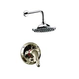 Lenova S600BN Apogee Rainfall 6-Inch Shower Head and Faucet Set with Pressure Balanced Valve, Brushe