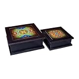 スターリングIndustries 51 – 1305のセット2 Bertrand装飾記念品ボックス