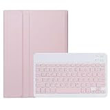 For LAVIE Tab T8 T0855/KAS/LAVIE Tab T8 TAB08/H05 ケース LAVIE Tab T8 T0855/KAS PC-T0855KAS/ TAB08/H05 キーボード 8.7インチ Pokaas タブレットケース ワイヤレスキーボードカバー スタンド機能 マグネット着脱式キーボードカバー Bluetoothキーボード 全面保護 (ピンク)