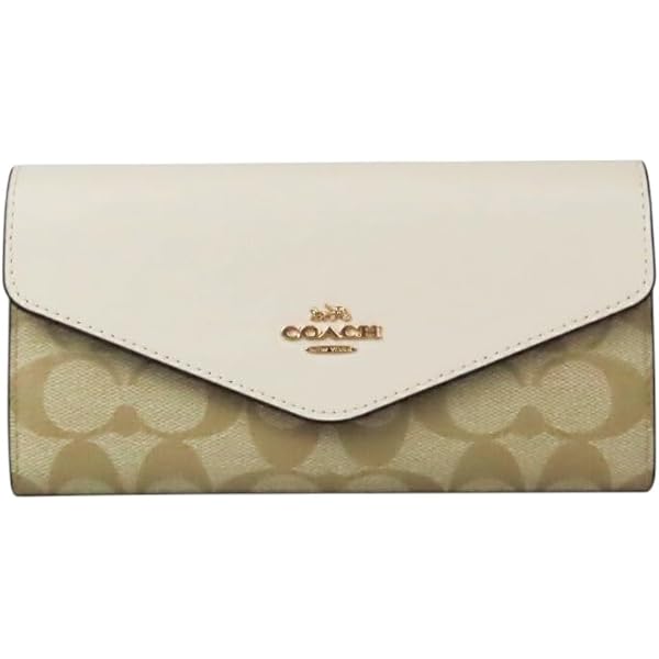Amazon.co.jp: [コーチ] 財布 長財布 ライトカーキ チョーク
