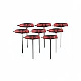 Wiha 33496 8-Piece Soft Grip T-Handle Ball End Hex Metric by Wiha