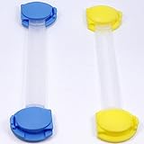 エルフ ベビー(Fairy Baby) ベビーガード ストッパー ダブルロック 防災対策 8個入(4つのイエロー+4つのブルー)