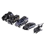 Domybest 警察の車 おもちゃの車 5×1:64合金モデルカー 3歳以上 グライド機能 シックなモデリング シミュレーションデザイン 認知力を養う