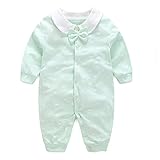 エルフ ベビー(Fairy Baby)ベビー服カバーオールロンパース 蝶結びつき長袖 春秋 出産祝い グリーン 66cm