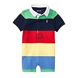 ポロ ラルフローレン ポニー付・ラグビーショートオール[マルチカラー](男の子6～9か月用) [並行輸入品]