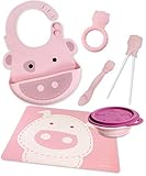 Marcus & Marcus POKEY THE PIG Silicone Baby Feeding - Pink by Marcus & Marcus
