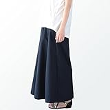 Pearls コットンチノ マタニティ ラップ ワイドパンツ 妊娠初期～臨月～産後もはける