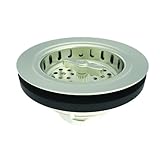 ニューポート真鍮120 4 – 3 / 8 "ソリッド真鍮バスケットStrainer、サテンニッケル