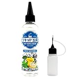 プルプラ 国産 電子タバコリキッド VAPE(ベイプ)リキッド 大容量 120ml 日本ハッカ使用 便利な目盛付きボトル ニードルボトル 10ml付き (ゆずメンソール)
