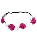 Domybest子供　ベビー　花冠　フラワーヘアバンド　ヘッドドレス ヘアアクセサリー　結婚式　ブライダル　子供用　髪飾り 女の子 　キッズ 髪飾り 花かんむり ウェディング フラワー ヘッド　6色選