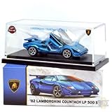 MATTEL HotWheelsマテル ホットウィール 1:64スケール レッドラインクラブ・エクスクルーシブ - '82 Lamborghini Countach LP 500 S '82 ランボルギーニ・カウンタック LP500 (ブルー) HGW25