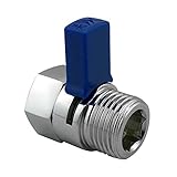 HomeIdeas真鍮シャワーフローコントロールバルブ水圧力削減コントローラHand Heldスプレーヘッド付きSupply Shut Off停止スイッチユニバーサル交換パーツ、ロングレバーハンドル 