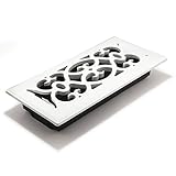 Accord APFRWHV410 Plastic Floor Register with Victorian Design, 4-Inch x 10-Inch(Duct Opening Measur