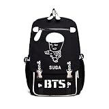 韓流グッズ ファッション バッグ 防弾少年団 BTS Bangtan Boys 可愛 花様年華Young Forever THE WINGS TOUR バッグ リュックサック (ブラック(SUGA))