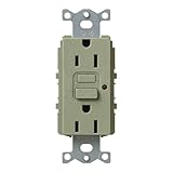 Lutron SCR-15-GFTR-GB Satin Colors 15A GFTR Electrical Socket Receptacle, Greenbriar by Lutron
